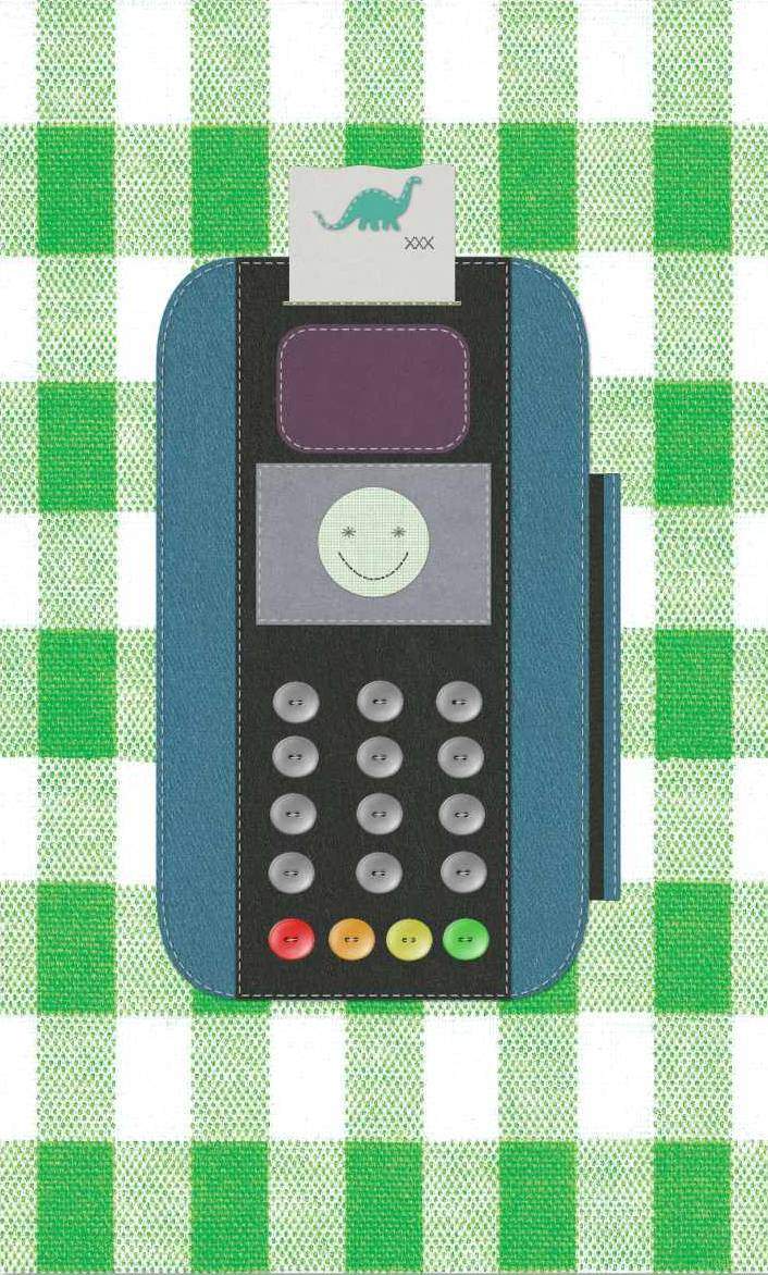 Stitched electronic card terminal