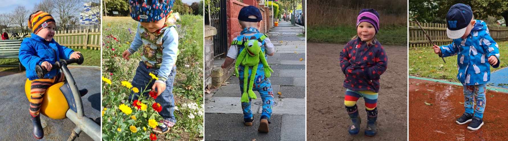 Examples of handmade children's clothing