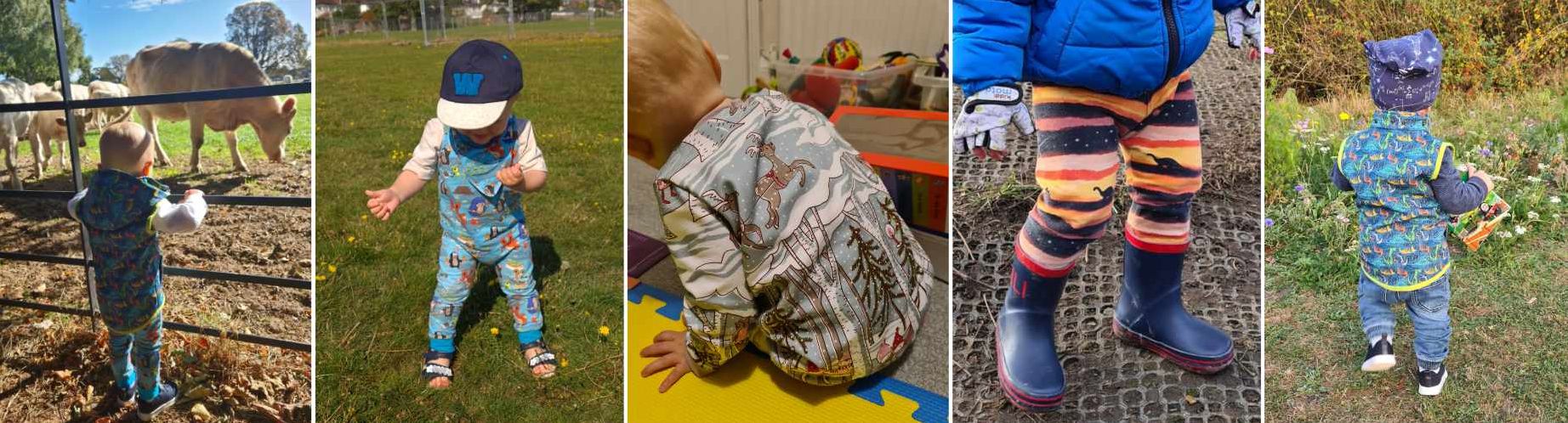 Examples of handmade children's clothing